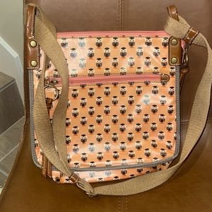 Fossil Crossbody  Bag w Owl Print